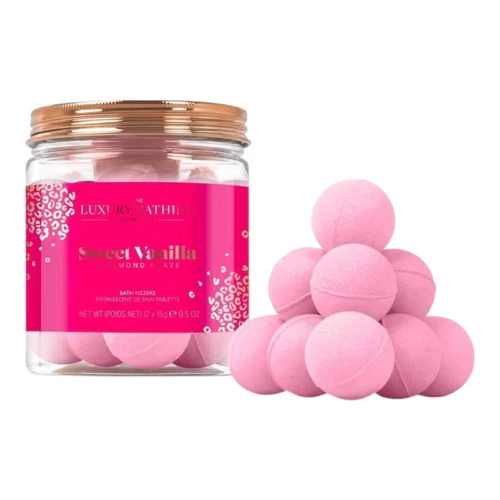 Подарочный набор The Luxury Bathing Sweet Vanilla & Almond Glaze, Restore Bath Fizzers 12x15g