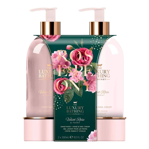 Box Cadou The Luxury Bathing Velvet Rose & Peony, Delightful Duo Gift Set 2 pcs