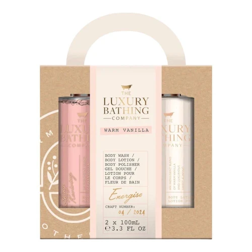 Box Cadou The Luxury Bathing Warm Vanilla, Energise Gift Set 2 pcs