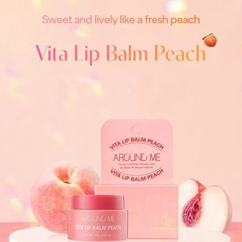 Balsam de buze Around Me Vita Lipbalm Peach 15g