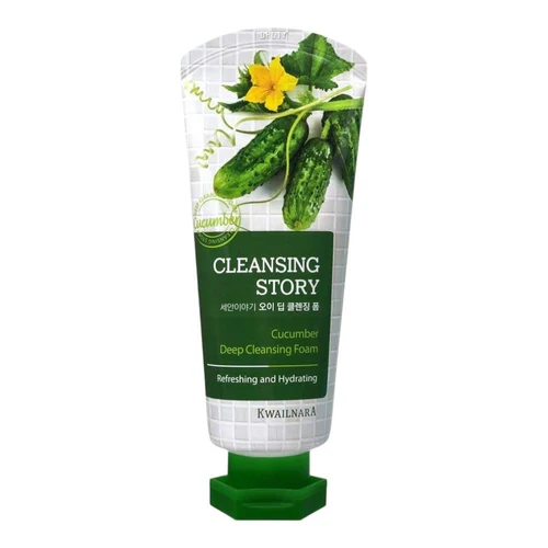 Spuma p/u curatarea fetei Kwailnara Cleansing Story Cucumber Deep Cleansing Foam 120g