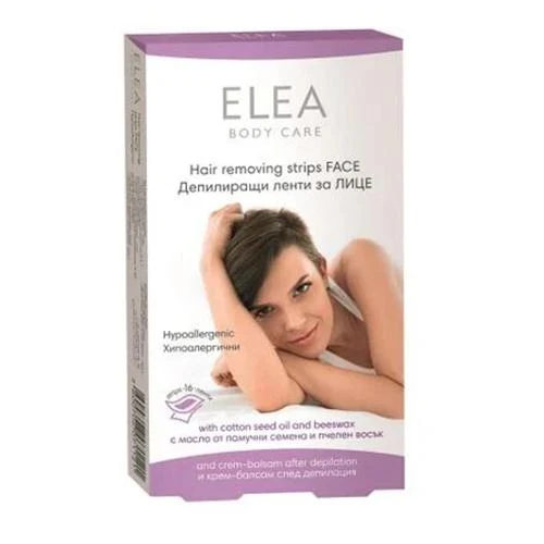 Elea Wax strips for face, hypoallergenic 16pcs