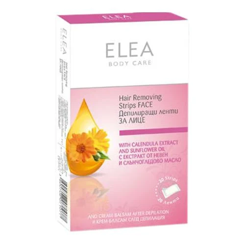 Elea Wax Strips for face 20pcs