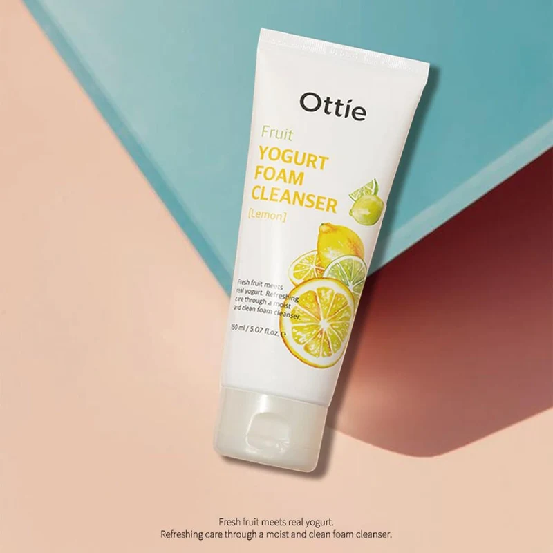 Пенка для очищения лица Ottie Fruit Yogurt Foam Cleanser Lemon 150 мл 2