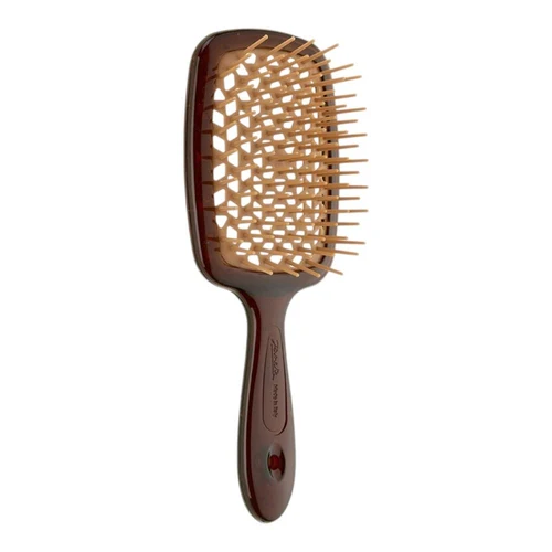 Расчёска Janeke Superbrush Small Vented Brush With Soft Pins Cognac