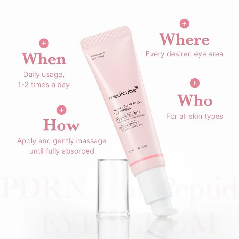 Ser pentru ochi Medicube PDRN Pink Peptide Eye Cream 30 ml 6
