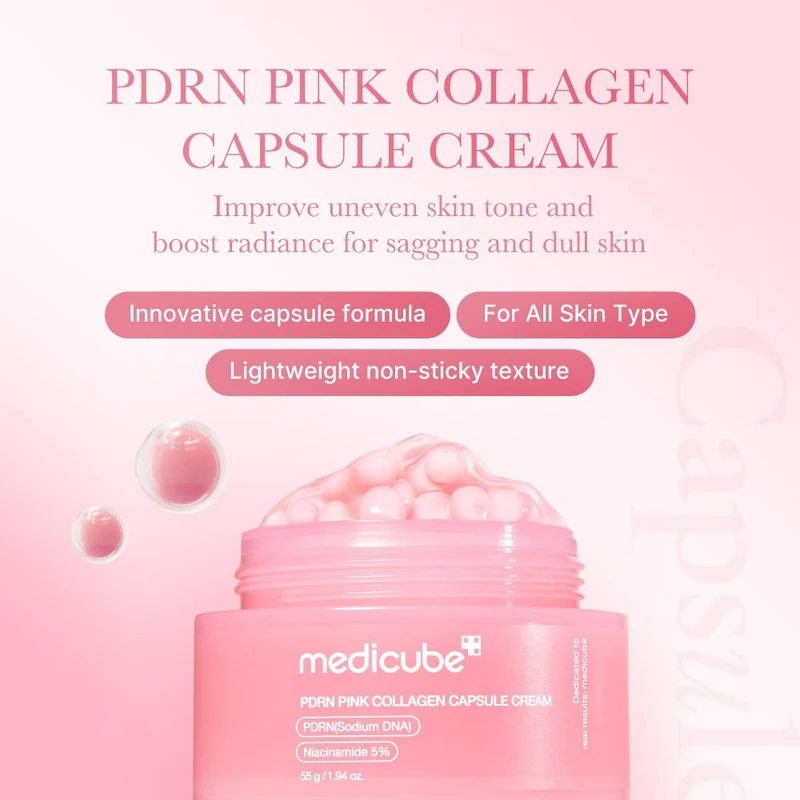 Cremă de faţă Medicube PDRN Pink Collagen Capsule Cream 55 ml 2