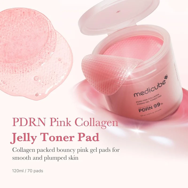 Пэды для лица Medicube PDRN Pink Collagen Gel Toner Pad 70 pcs 3