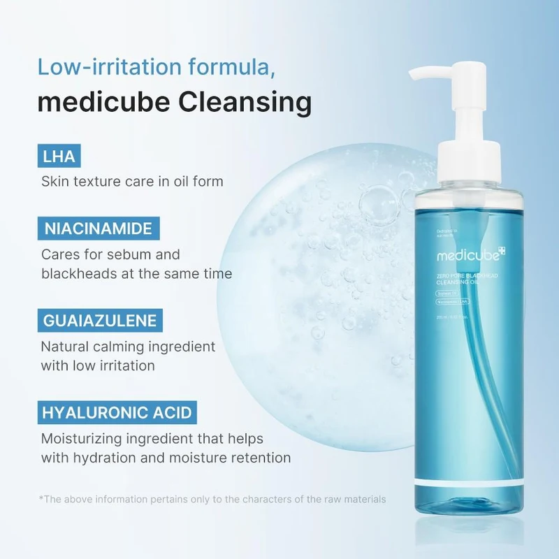 Ulei de curatare p/u fata Medicube Zero Pore Blackhead Deep Cleansing Oil 205 ml 3