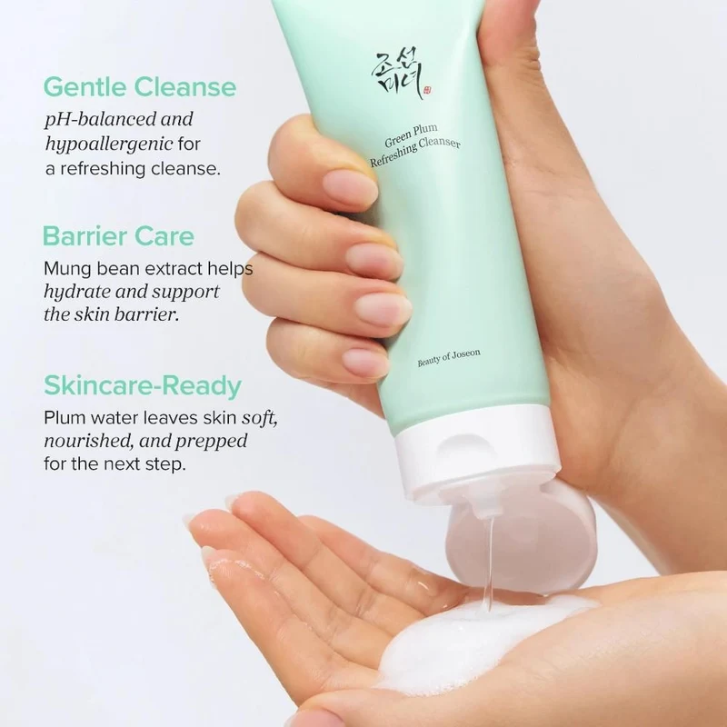 Пенка для очищения лица Beauty of Joseon Green Plum Refreshing Cleanser 100 ml 2