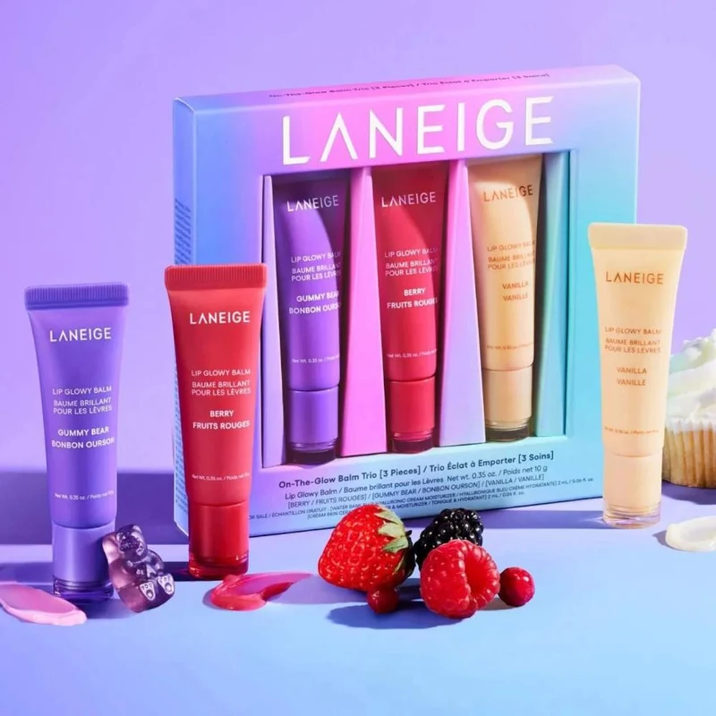 Balsam de buze Laneige On-The-Glow Balm Trio Set 3 pcs 3