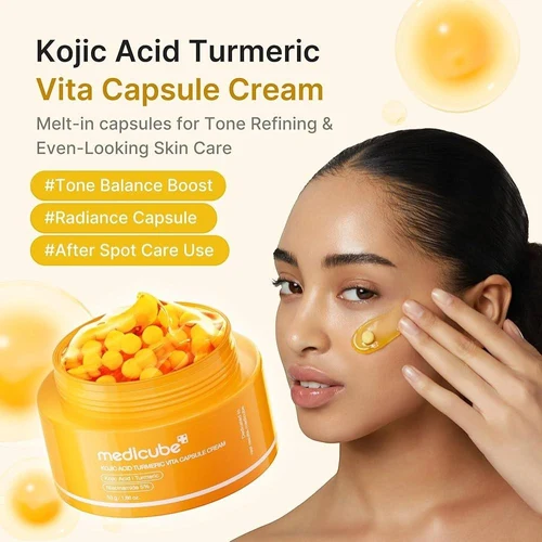 Cremă de faţă Medicube Kojic Acid Turmeric Vita Capsule Cream 53 gr