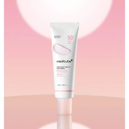 Crema cu protectie solara Medicube PDRN Pink Tone Up Sun Cream SPF 50 50 ml