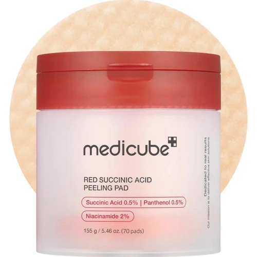 Pad-ri pentru fata Medicube Red Succinic Acid Panthenol 70 Pads