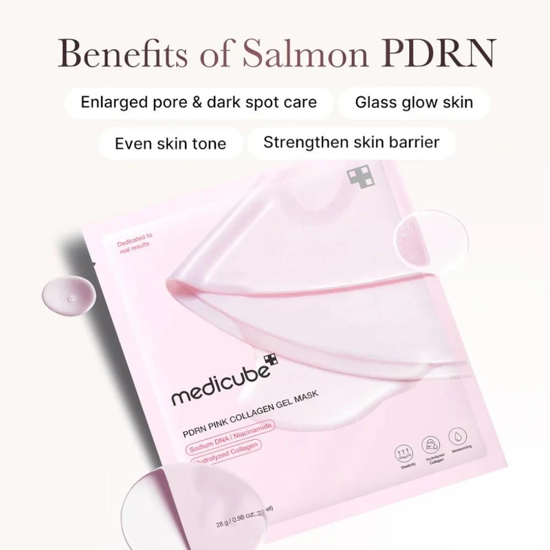 Маска для лица Medicube Salmon PDRN Pink Collagen Jelly Gel Mask 2