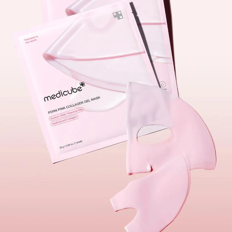 Маска для лица Medicube Salmon PDRN Pink Collagen Jelly Gel Mask 5