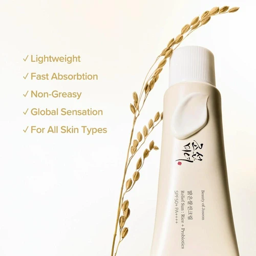 Protecție solară pentru față Beauty of Joseon Relief Sun: Rice + Probiotics SPF50+ PA++++ 50 ml