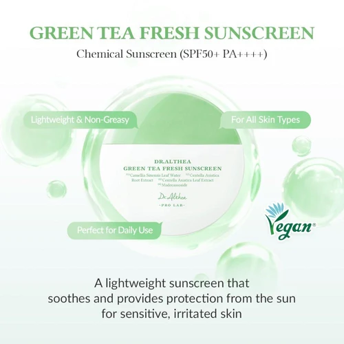 Protecție solară pentru față Dr.Althea Green Tea Fresh Sunscreen 45 ml