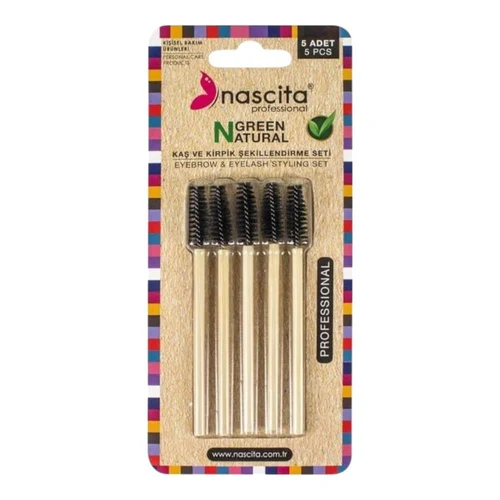 Набор для ресниц и бровей Nascita Bamboo Eyebrow Brush Set