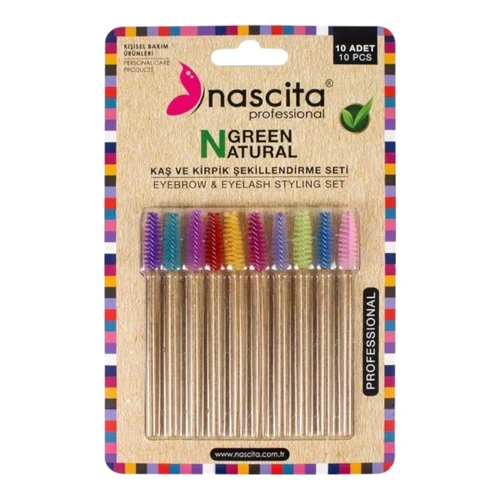 Набор для ресниц и бровей Nascita Biodegradable Eyebrow Brush Set