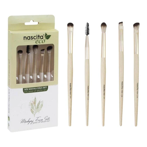 Набор кистей для макияжа Nascita Eco Recyclable Series Eye Make-up Brush Set 5 pcs