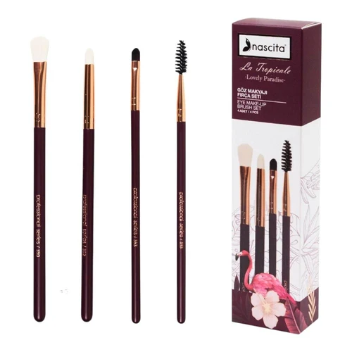 Набор кистей для макияжа Nascita Eye Make-up Brush Set "La Tropicale" 4 pcs