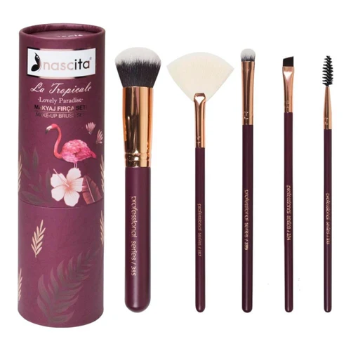 Набор кистей для макияжа Nascita Make-up Brush Set "La Tropicale" 5 pcs