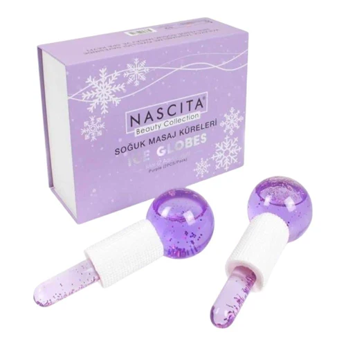 Инструмент для массажа лица Nascita Ice Globes With Sparkles