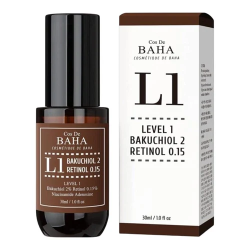 Ser pentru faţă Cos De Baha L1 Level 1 Bakuchiol 2 Retinol 0.15 30 ml