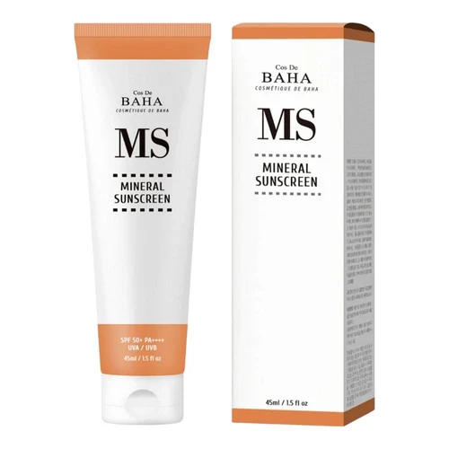 Protecție solară pentru față Cos De Baha MS Mineral Suncreen SPF50+PA++ 45 ml