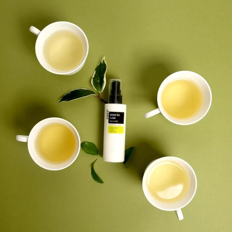 Cremă de faţă Coxir Green Tea BHA Clear Emulsion 100ml 2