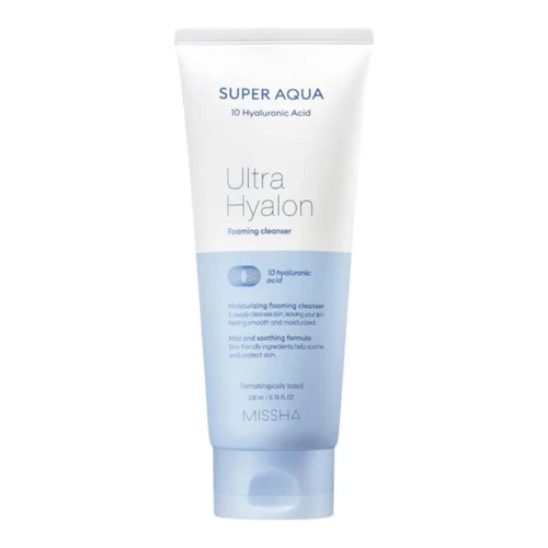 Spuma de curatare p/u fata MISSHA Super Aqua Ultra Hyalron Cleansing Foam 200 ml
