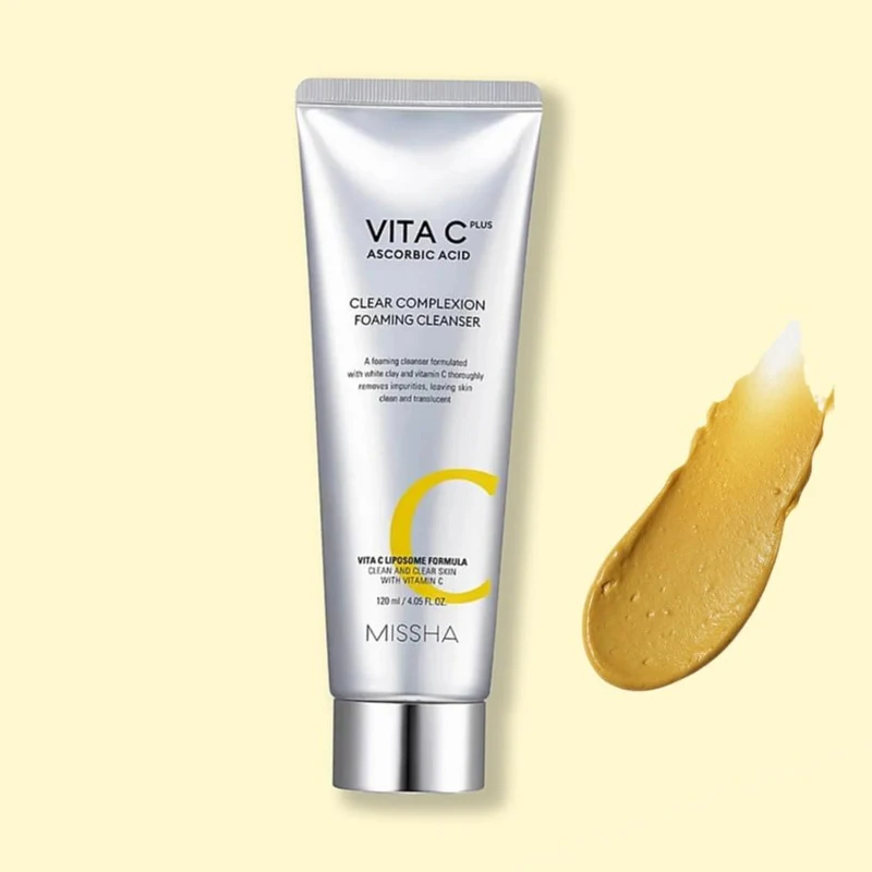 Spuma de curatare p/u fata MISSHA Vita C Plus Clear Complexion Foaming Cleanser 120 ml 3
