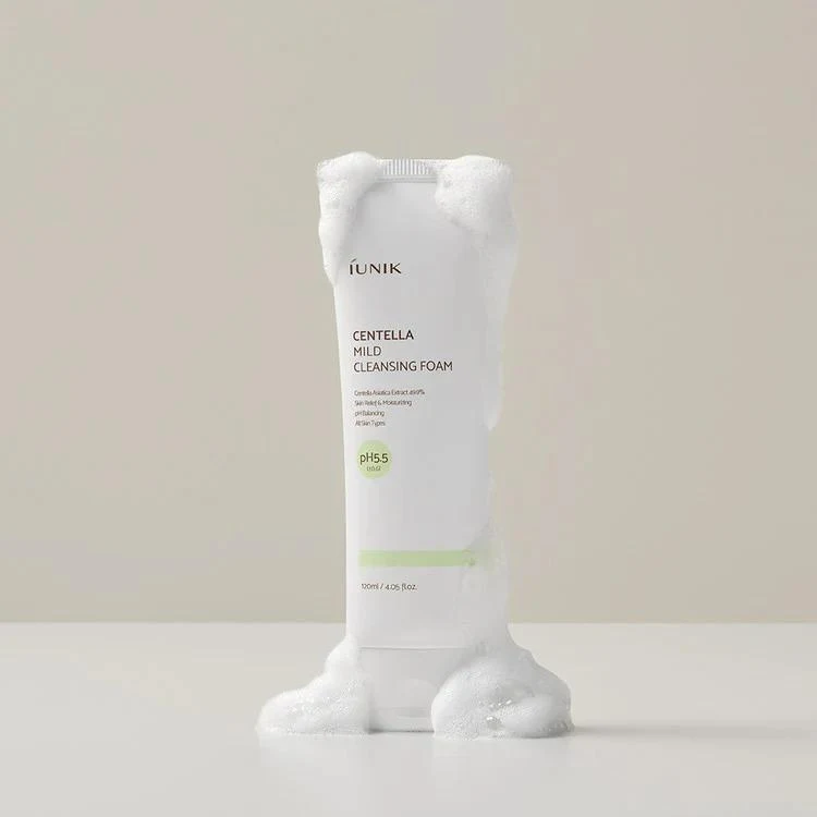Spuma p/u curatarea fetei Iunik Centella Mild Cleasing Foam 120ml 4