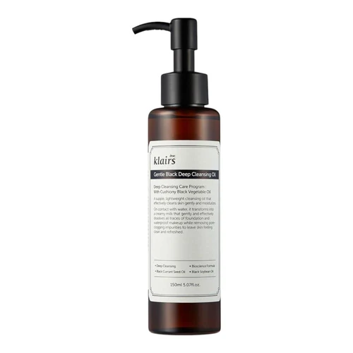 Ulei de curatare p/u fata Dear, Klairs Gentle Black Deep Cleansing Oil 150 ml