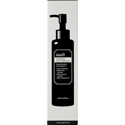 Ulei de curatare p/u fata Dear, Klairs Gentle Black Deep Cleansing Oil 150 ml