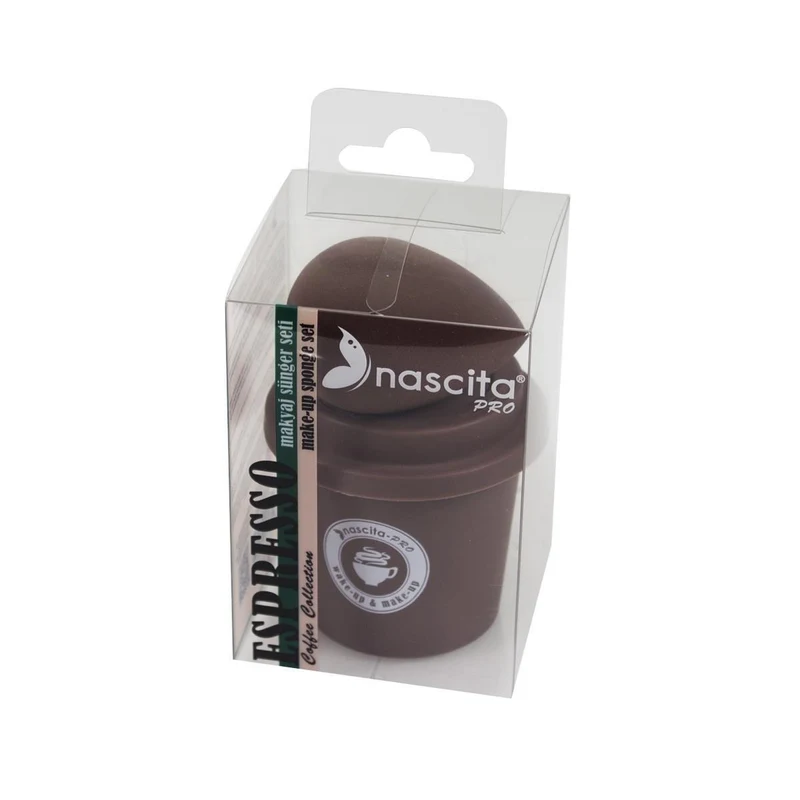 Спонж для нанесения тонального крема Nascita Make-up Sponge Espresso 4