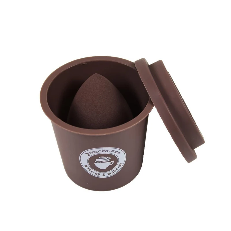 Спонж для нанесения тонального крема Nascita Make-up Sponge Espresso 2