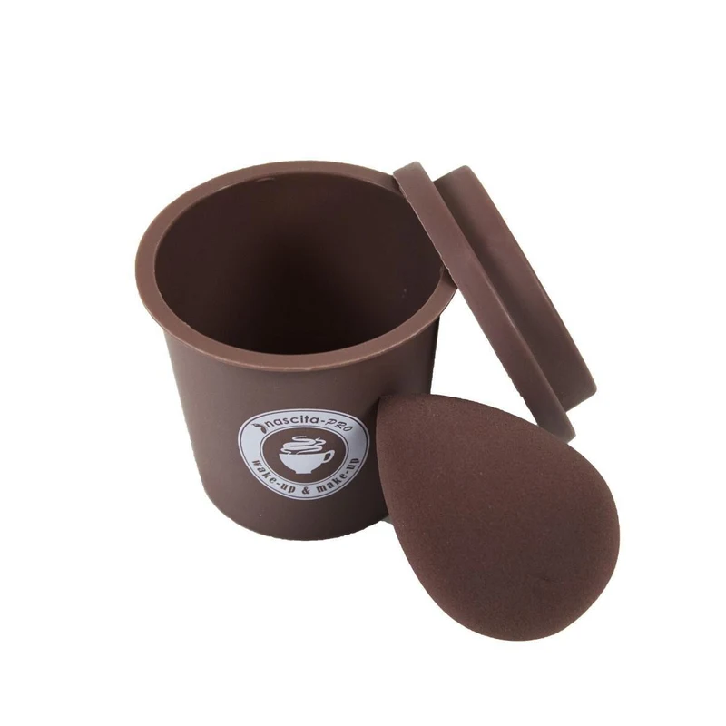 Спонж для нанесения тонального крема Nascita Make-up Sponge Espresso 3