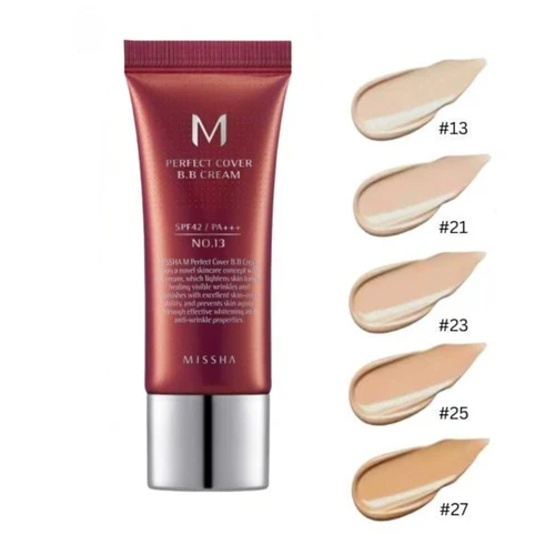 BB-Crema Missha M Perfect Cover BB Cream SPF42 PA+++ 21 LIGHT BEIGE