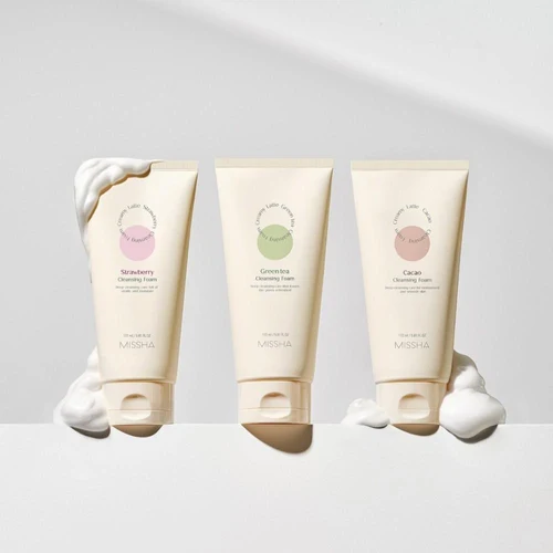 Spuma p/u curatarea fetei MISSHA Creamy Latte Cacao Cleansing Foam 172ml