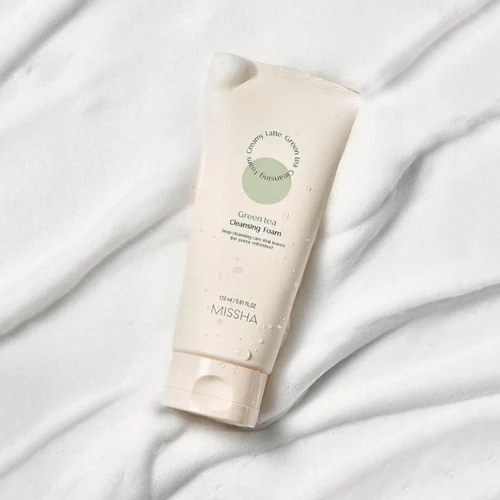 Spuma p/u curatarea fetei MISSHA Creamy Latte Green Tea Cleansing Foam 172ml