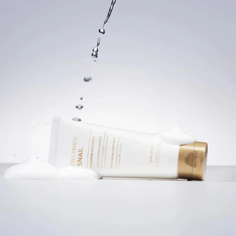 Spuma p/u curatarea fetei MISSHA Cell Renew Snail Foaming Cleanser 100ml 2