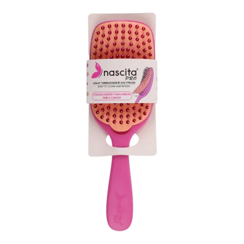 Pieptene Nascita Easy-to-Clean Hair Detangling and Brushing Brush Pink