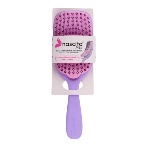 Pieptene Nascita Easy-to-Clean Hair Detangling and Brushing Brush Purple