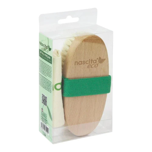 Perie p/u masaj Nascita Horsehair Brush Green