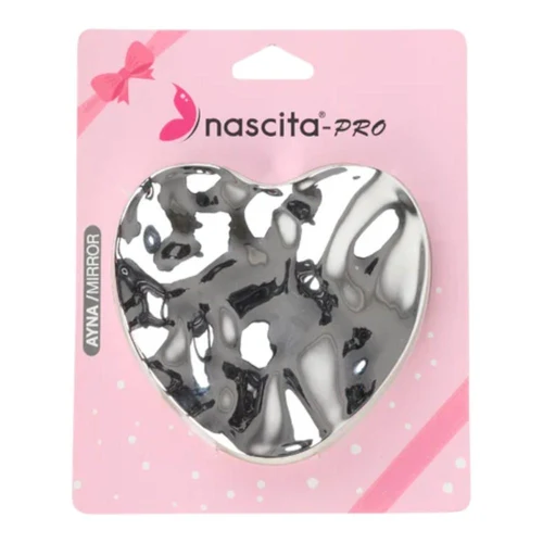 Nascita Shiny Heart Shaped Handbag Makeup Mirror