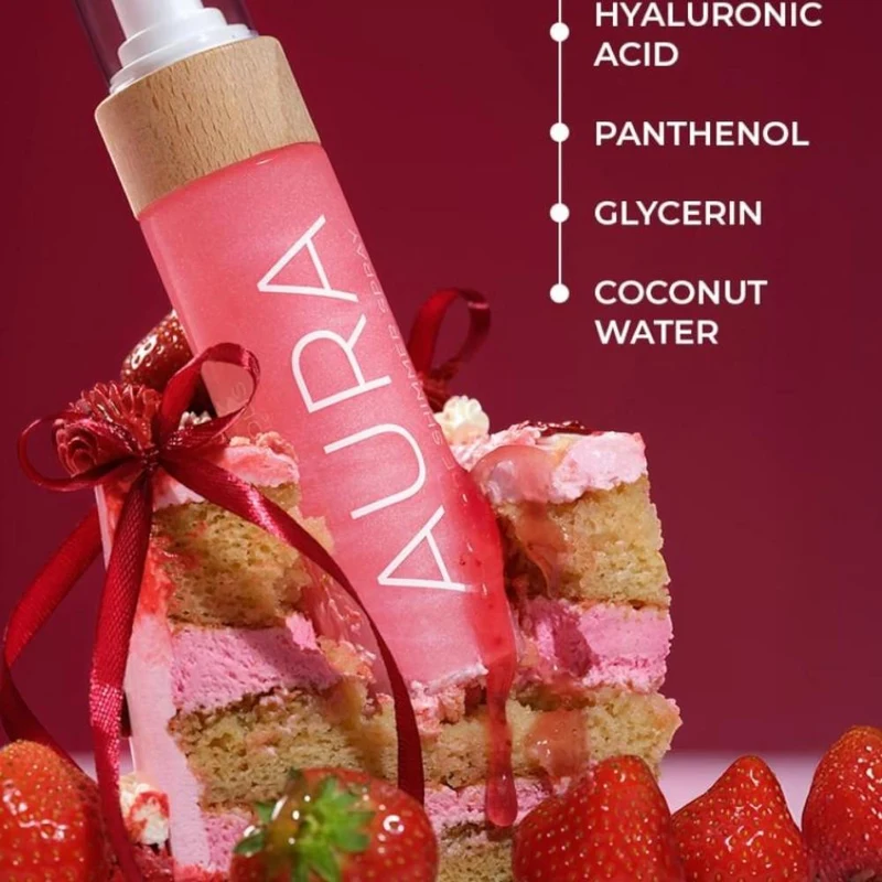 Спрей для тела COCOSOLIS AURA Pink Peptide Shimmer Spray 100ml 2