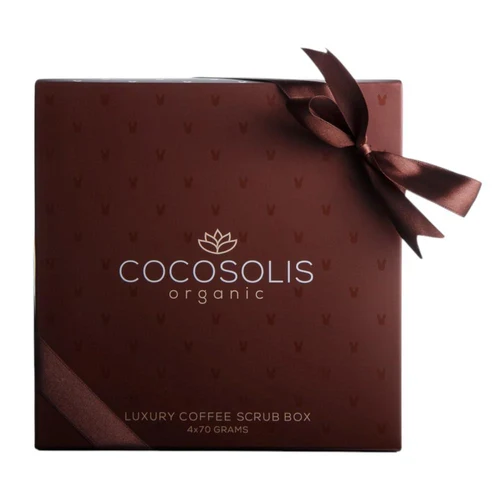 Exfoliant de corp COCOSOLIS Luxury Coffee Scrub Box 280g (4 x 70 g)