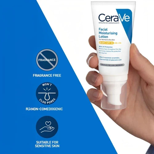Protecție solară pentru față CeraVe AM Facial Moisturising Lotion with SPF30 52ml